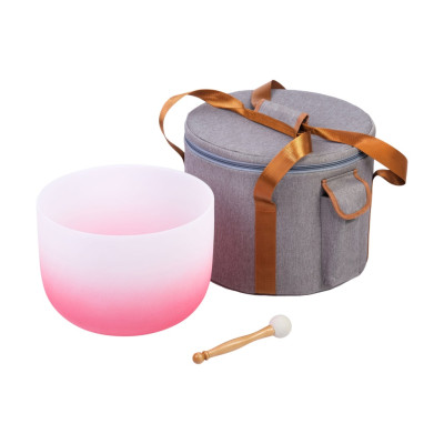 CFCS-12 Поющая чаша 12", хрусталь, розовая, в чехле, Arborea