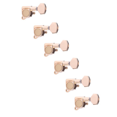 J-07-GD-6L Колки для гитары 6л, золото, Metallor