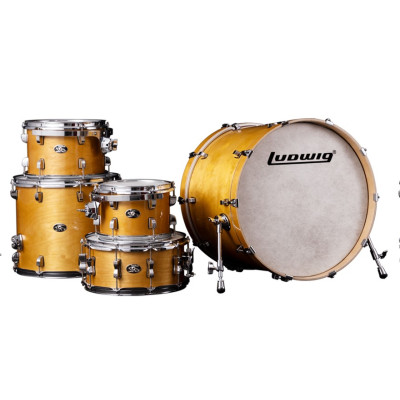 LCEM52204 Evolution Maple Барабанная установка, желтая, 4 коробки, Ludwig