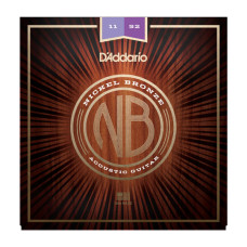 NB1152 Nickel Bronze Комплект струн для акустической гитары, Custom Light, 11-52, D'Addario NB1152 Nickel Bronze Комплект струн для акустической гитары, Custom Light, 11-52, D'Addario