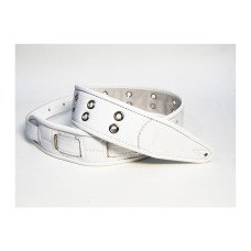 FL7000051CU Leather Custom Ремень для гитары, кожаный, белый, Fidel