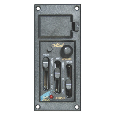 EQ-A505R Эквалайзер со звукоснимателем, 3-полосный, Alice