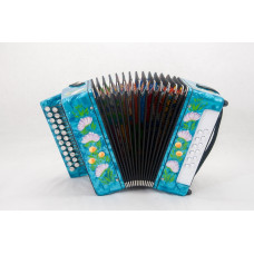 GN-7-LB Гармонь "Сказка", 23х12-I, голубая, Тульская Гармонь