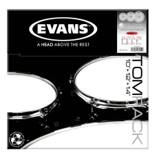 ETP-EC2SCTD-F EC2 Fusion Набор пластика для том барабана, с покрытием 10"/12"/14", Evans