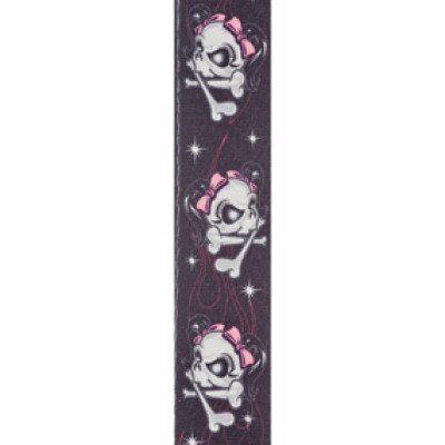 Planet Waves 50LT03 Ремень для гитары, плетеный, серия Lethal Threat™ , Miss Skull