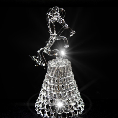 GH-M029 Колокольчик хрустальный «Лошадь», средний, Гусь Хрустальный