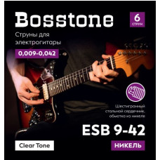Bosstone Clear Tone ESB 9-42 Струны для электрогитары никель калибр 0.009-0.042