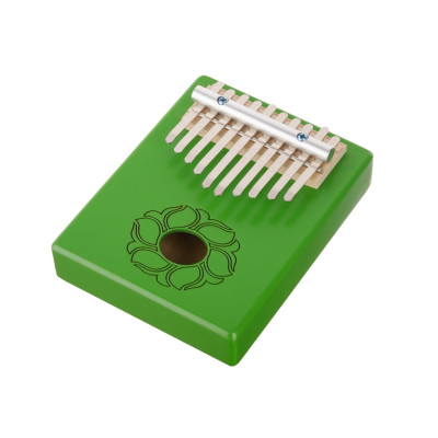 KMKr-1-GR Piastra Калимба, резонаторная, 10 язычков, прямоугольная, зеленая, Мозеръ