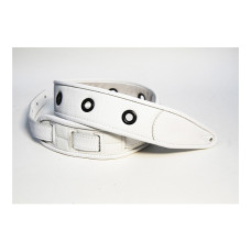FL7000054CU Leather Custom Ремень для гитары, кожаный, белый, Fidel