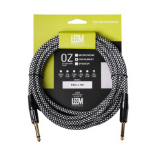 FRS-3(WH/BK) Кабель инструментальный, белый/черный, 3м, Leem