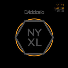 NYXL1059 NYXL Комплект струн для 7-струнной электрогитары, Regular Light, 10-59, D'Addario NYXL1059 NYXL Комплект струн для 7-струнной электрогитары, Regular Light, 10-59, D'Addario