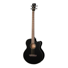 AB850F-BK-BAG Acoustic Bass Series Электро-акустическая бас-гитара, с вырезом, черная, Cort