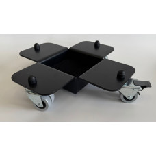 AGPST-2BK Комплект транспортировочных роликов для концертного рояля (3шт), черный, Aurora