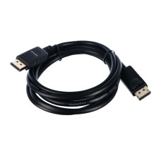 00-00027495 Кабель DisplayPort (m)-DisplayPort (m) 1.8м ПВХ ver.1.3, черный, в пакете, GoPower