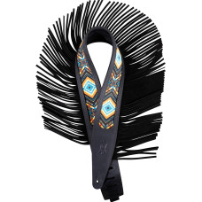 MG317BOI-BLK Crazy Horse Outlaw Series Ремень для гитары, кожаный, черный, Levy's