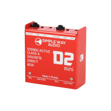 D2mini-steel Дибокс, преобразователь сигнала для гитары, активный, стальной корпус, Simpleway Audio