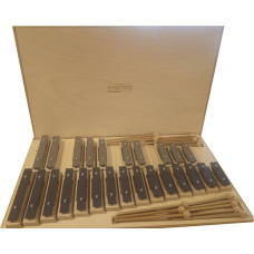 SGBSet25 Металлофон разборный (глокеншпиль) альт 25 нот, 25 палочек, в кейсе, Sinkopa