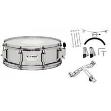 GEWA Marching Small Drum Steel Chrome HW SH 14x5.5" маршевый малый барабан 14x5,5