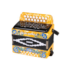 S20XL-C-YL Гармонь "Ромашка" 15х12-I, желтая, Шуйская гармонь