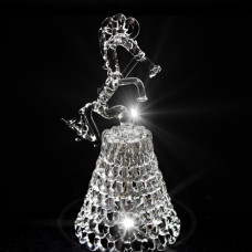 GH-L029 Колокольчик хрустальный «Лошадь», малый, Гусь Хрустальный