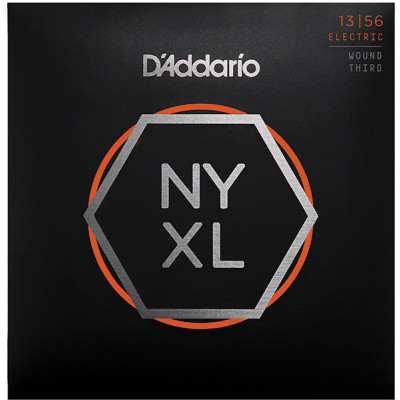 NYXL1356W NYXL Комплект струн для электрогитары, Medium, опл.3-ей струны, 13-56, D'Addario