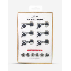 STA-30B-CR Колки для гитары, локовые, 6л, хром, Smiger STA-30B-CR Колки для гитары, локовые, 6л, хром, Smiger