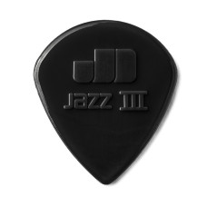 47R3S Jazz III Медиаторы, 24шт, острый кончик, нейлон, черные, Dunlop