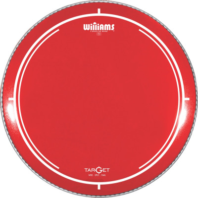 WR2-7MIL-22 Target Series Red Пластик для бас-барабана 22", красный, Williams