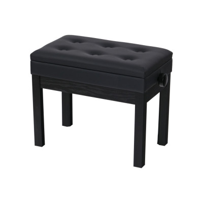 HY-P410-SATIN-BLACK Банкетка, матовый черный, искусственная кожа, Rin