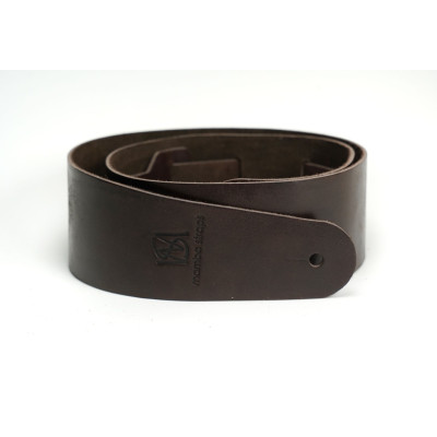 MB6061-114 Ремень для гитары, кожаный, махагон, Mamba straps