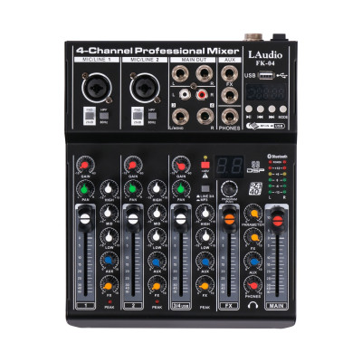 FK-04 Микшерный пульт, 4 канала, серия PRO, LAudio