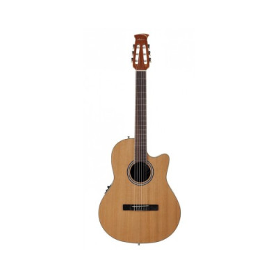 Applause AB24CС-4S Balladeer Mid Cutaway Nylon Natural Satin электроакустическая гитара, цвет натуральный матовый, производство Китай