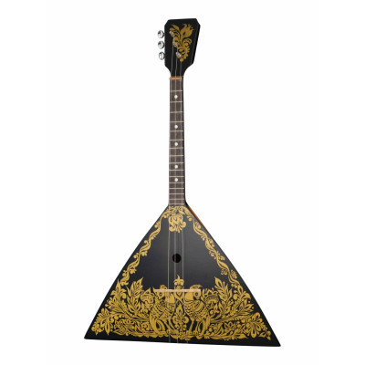 F201 Балалайка 3-струнная, расписная, сувенирная, Doff