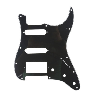 MX0311 Пикгард для электрогитары Fender Stratocaster, 3 слоя, черная, Musiclily