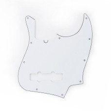 MX1302WH Пикгард для бас-гитары Jazz Bass Modern Style, 3 слоя, белая, Musiclily
