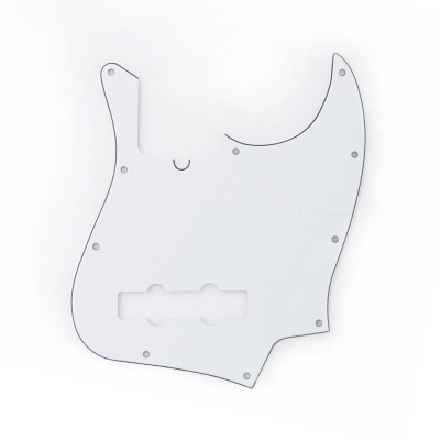 MX1302WH Пикгард для бас-гитары Jazz Bass Modern Style, 3 слоя, белая, Musiclily
