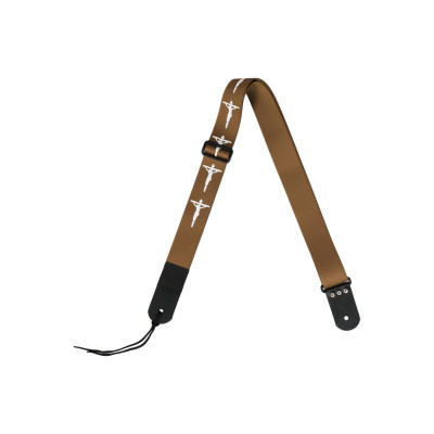 MZ-RG-5ApChristH Ремень для гитары, хаки, аппликация Христос, MEZZO