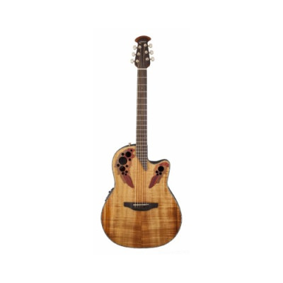 Ovation CE44P-FKOA Celebrity Elite Plus Mid Cutaway Natural Figured Koa электроакустическая гитара