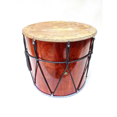 MZ-B13-LwcherKL Барабан кавказский 13", лак красный, мембрана пластик/кожа, с чехлом, MEZZO