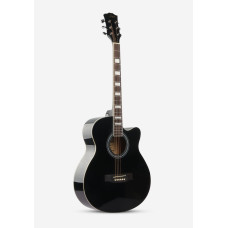 GA-H15-BK Акустическая гитара, с вырезом, черная, Smiger