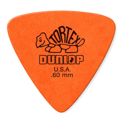 431P.60 Tortex Triangle Медиаторы 6шт, толщина 0,60мм, треугольные, Dunlop