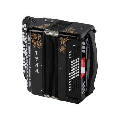 BN-41-BK Баян ученический двухголосный "Тула" 46х80-II, черный, Тульская гармонь