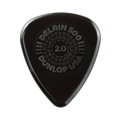 450P2.00 Prime Grip Delrin 500 Медиаторы 12шт, толщина 2,0мм, Dunlop