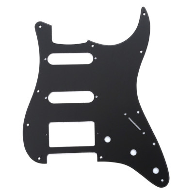 MX0315 Пикгард для электрогитары Fender Stratocaster HSS, 1 слой, черная, Musiclily