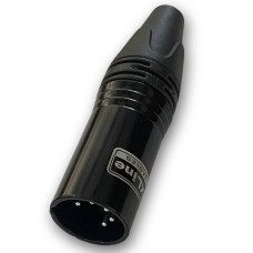 XLINE Cables RCON XLR5M 16 Разъем XLR ПАПА кабельный никель 5pin Цвет: черный