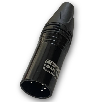 XLINE Cables RCON XLR5M 16 Разъем XLR ПАПА кабельный никель 5pin Цвет: черный