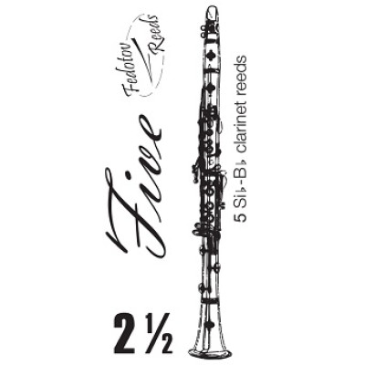 FR25C001 Five Трости для кларнета inB/inA No 2,5 (5шт), FedotovReeds