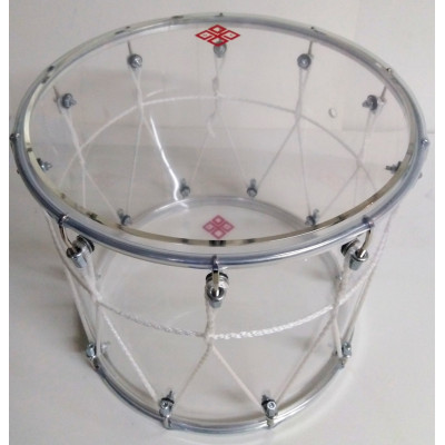 BKA-12Pv Барабан кавказский 12", акрил 28х31см, с верёвкой, прозрачный, Мастерская Бехтеревых