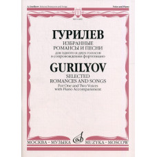 16489МИ Гурилев А. Избранные романсы и песни. Для одного и двух голосов в сопр. ф-о, Издат. "Музыка"
