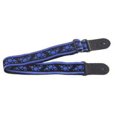 OVATION SIGNATURE NYLON MULTI-SOUNDHOLE гитарный ремень 50мм, 84-144см, кожаные концы, синий